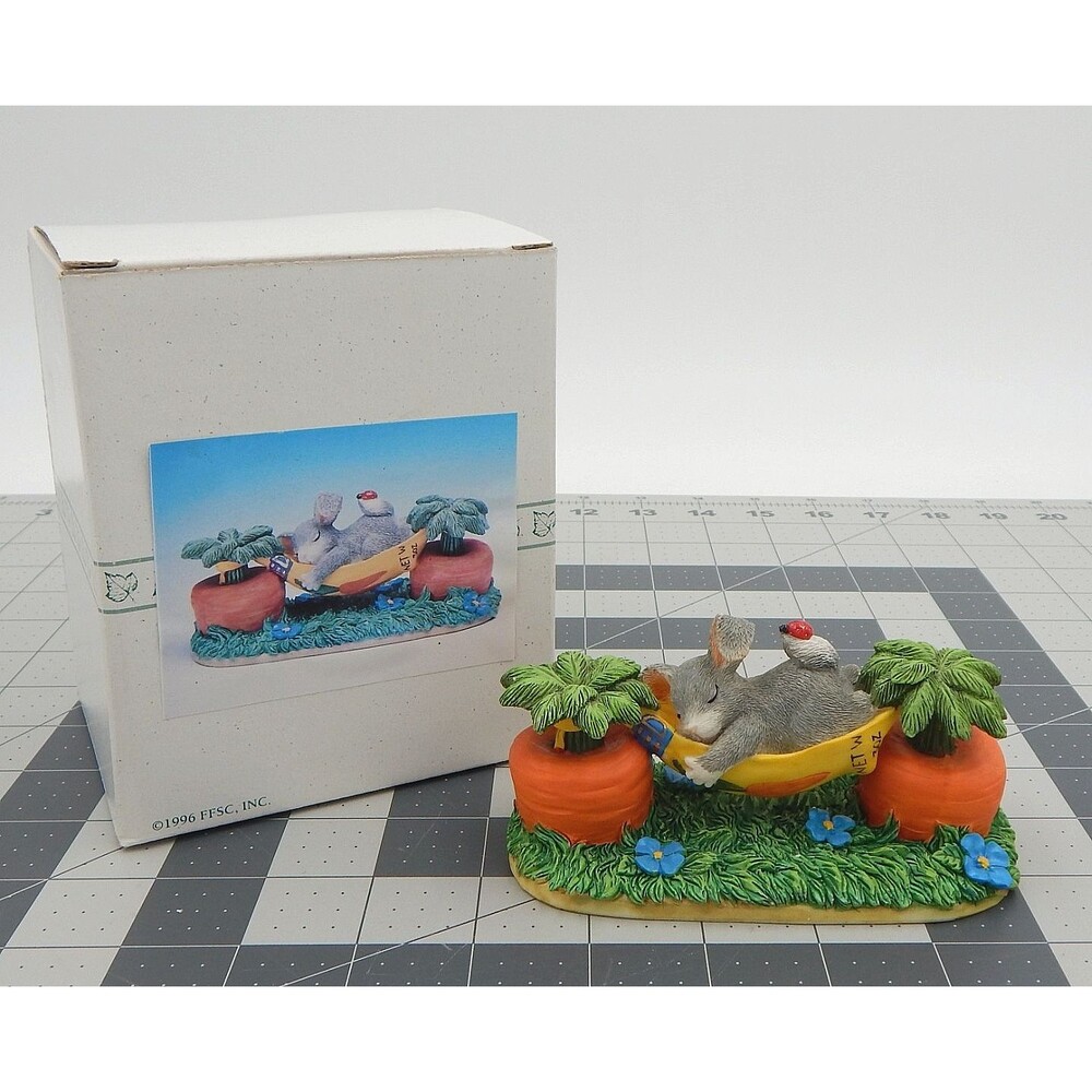 Charming Tails Mid-Day Snooze Mouse Figure 89-617 Fitz Floyd Vtg 1996